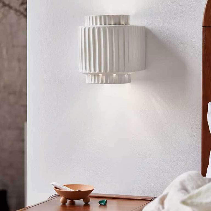 Applique murale à 1 lumière en résine avec colonne créative japonaise 