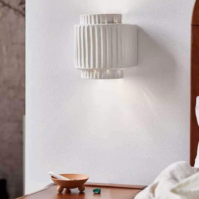 Japanese Creative Column Resin 1-Light Wall Sconce Lamp