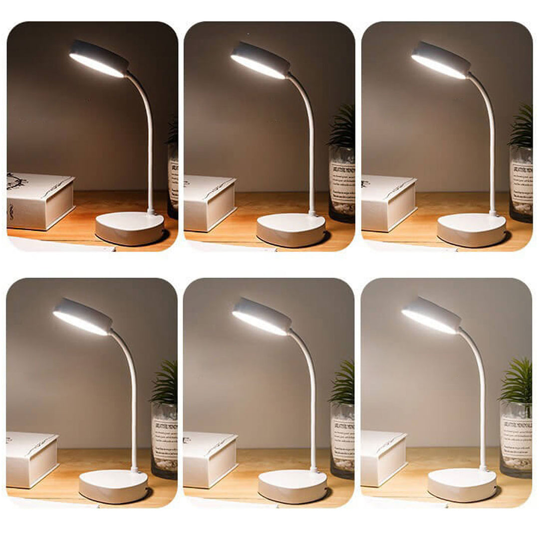 Lampe de table LED pliable à 1 lumière avec chargement USB créatif 