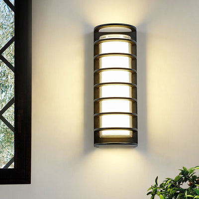 Modern Outdoor Column Waterproof LED Garden Wall Sconce Lamp