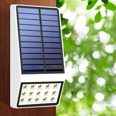 Simple Solar Square Outdoor Fence Wall Sensor Wall Sconce Lamp