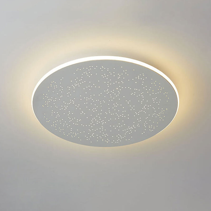 Nordic Starry Disc Acrylic Iron LED Flush Mount Ceiling Light