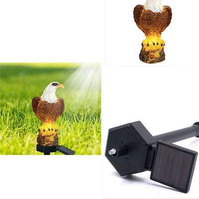 Solar Resin Eagles Outdoor Waterproof LED Garden Decorative Landscape Light