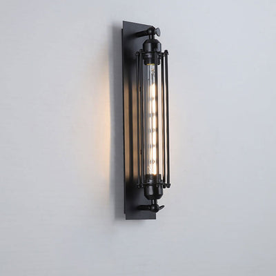 Industrial Vintage Flute Iron 1-Light Wall Sconce Lamp