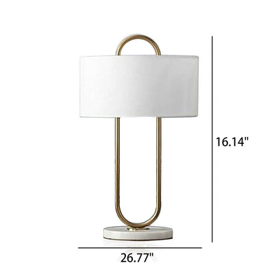 Modern Minimalist Creative Oval Ring Design 1-Light Table Lamp