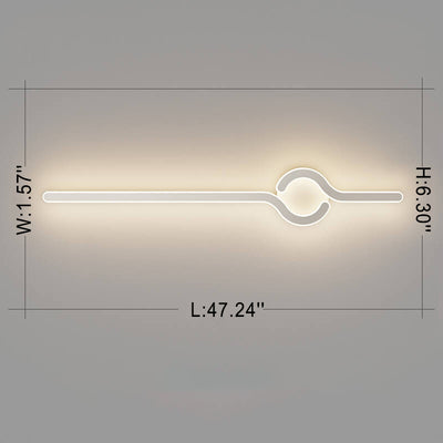 مصباح حائط LED بتصميم تاي تشي إبداعي من الأكريليك الحديث 
