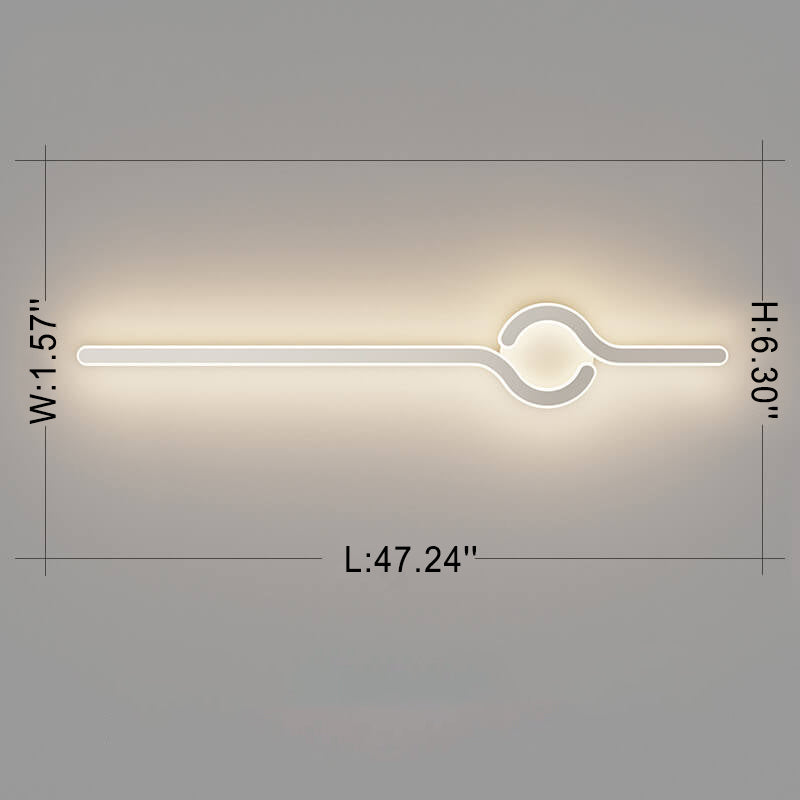 مصباح حائط LED بتصميم تاي تشي إبداعي من الأكريليك الحديث 