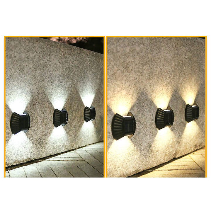 Solar wasserdichtes Gehäusedesign LED Außenwandleuchte 