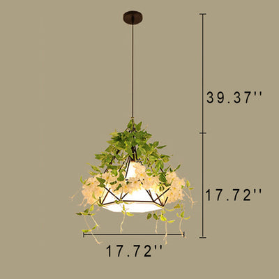 Modern Nordic Creative Simulation Cherry Blossom 1-Light Pendant Light