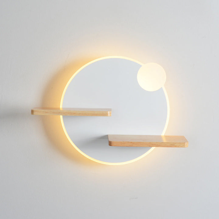 Support de téléphone acrylique moderne LED applique murale créative 