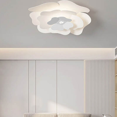 Creative Simple Three-layer Petal Overlap Design LED Flush Mount Light