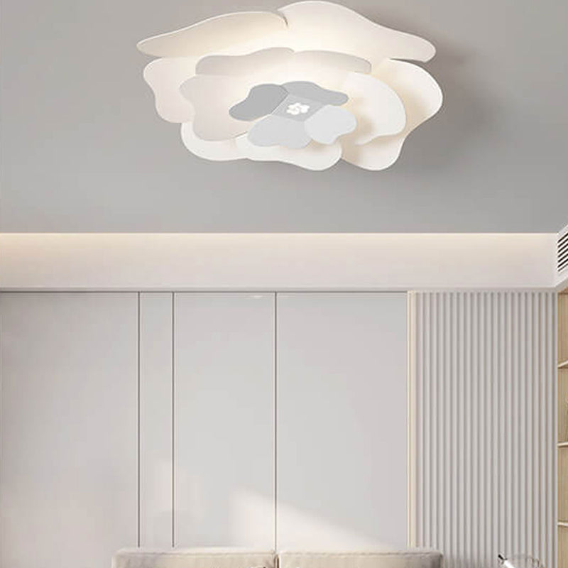 Creative Simple Three-layer Petal Overlap Design LED Flush Mount Light