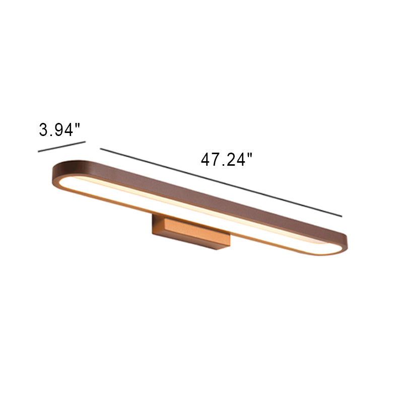 Lámpara de Aplique de Pared Frontal de Espejo LED Minimalista Europea Circular de Aluminio 