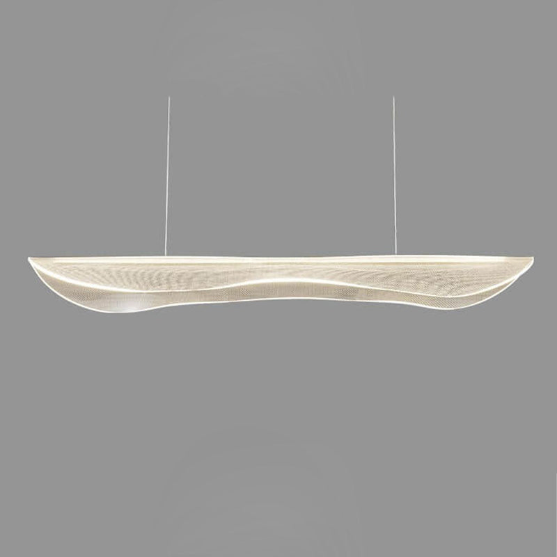 Modern Light Luxury Acrylic Long Leaf Design Island Light LED Chandelier