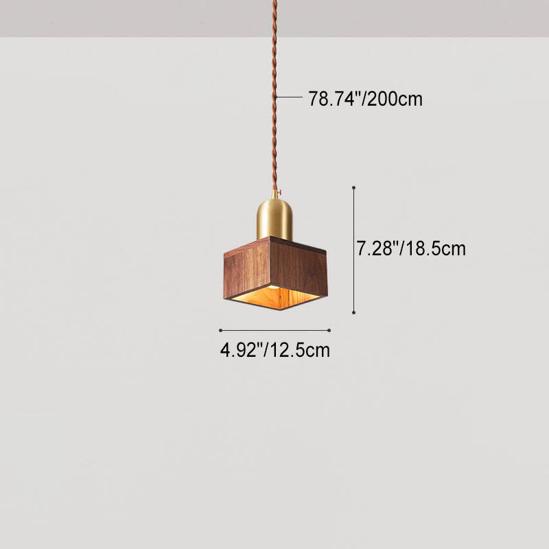 Nordic Luxury Marmor Bronzesäule 1-Licht Pendelleuchte 