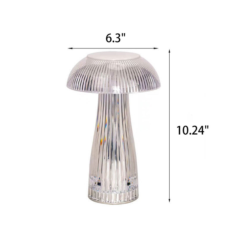 Lampe de table décorative LED à charge tactile éblouissante PMMA Creative Mushroom 
