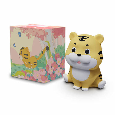 Childlike Cute Cartoon Silicone Tiger Design LED Night Light Table Lamp