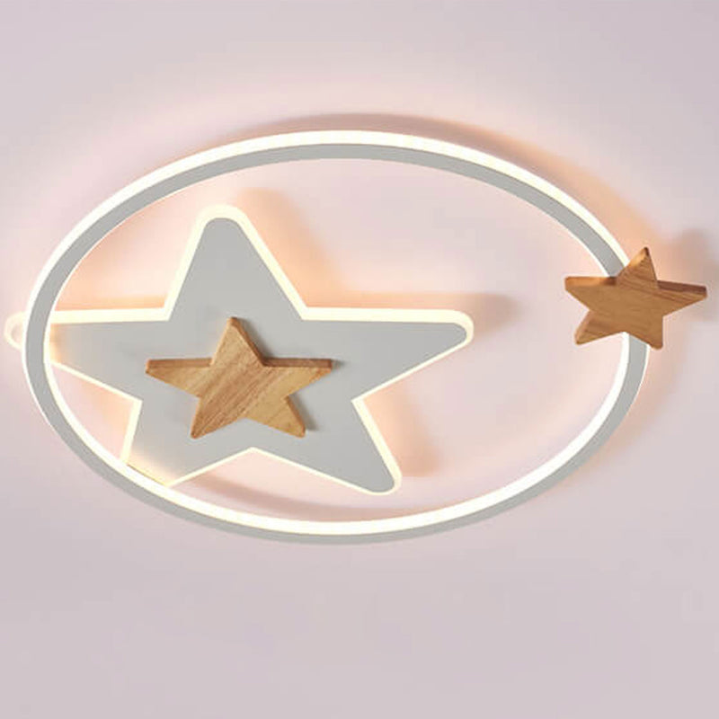 Nordic Creative Starfish Circle LED Flush Mount Ceiling Light