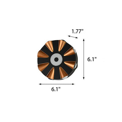 Applique murale LED étanche en aluminium rond moderne et créatif pour l'extérieur 