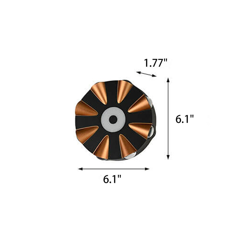 Applique murale LED étanche en aluminium rond moderne et créatif pour l&