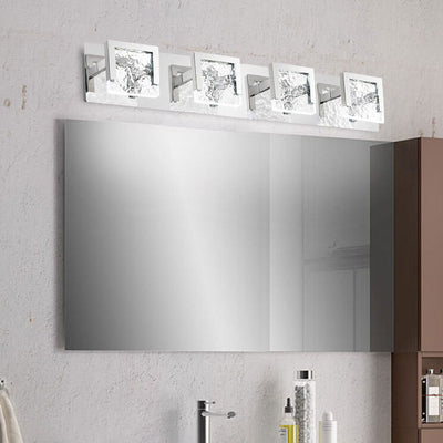 Creative Minimalist Glass Texture Acrylic Vanity Light LED Mirror Front Wall Light