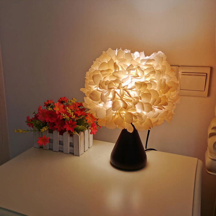 Simulation de tissu Gourd Flower Bouquet Design Lampe de table à 1 lumière 