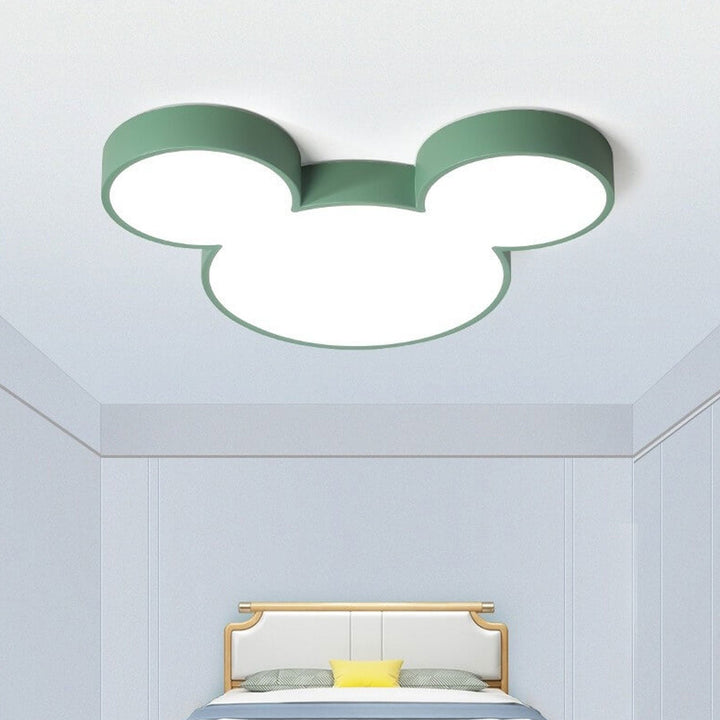 Moderne kreative flache LED-Deckenleuchte im Cartoon-Maus-Design für Wohnzimmer &amp; Schlafzimmer 