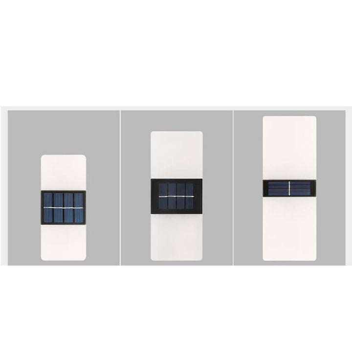 Courtyard Waterproof Acrylic LED Solar Wall Sconce Lamp Outdoor Light