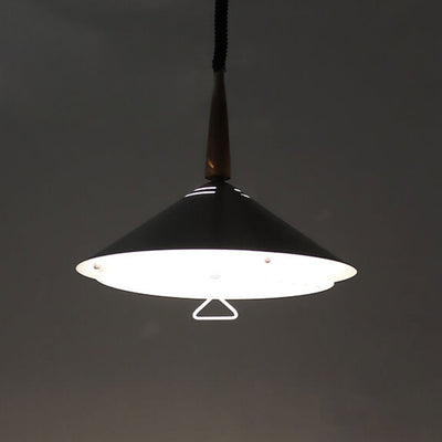 Industrial Iron Vintage Triangular Cone Design 2-Light Pendant Light