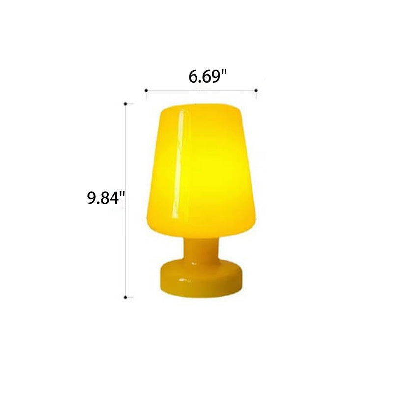 French Cream Glass Cup Shape 1-Light Table Lamp