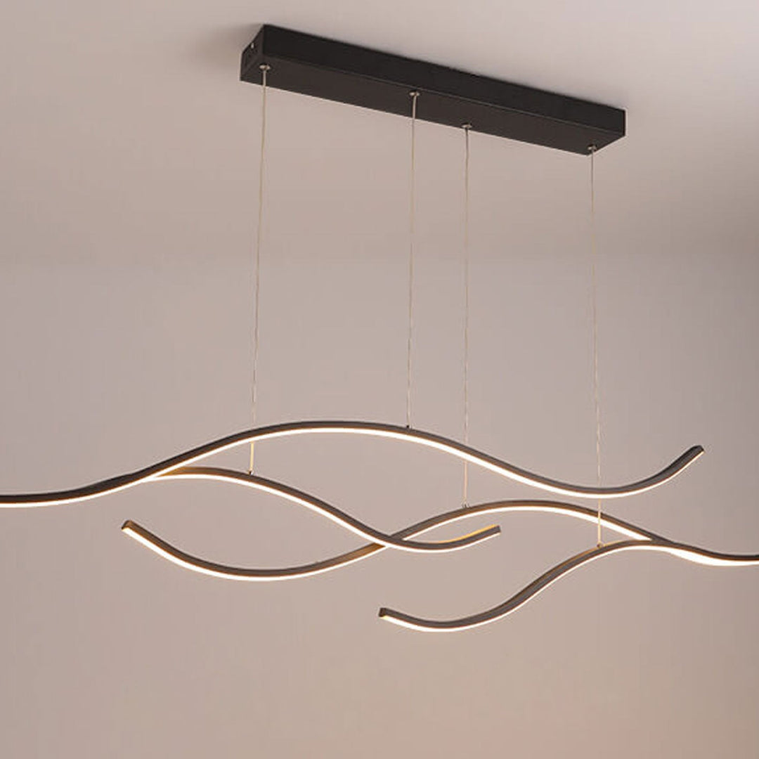 Nordic Kreative Long Line Island Light LED Kunst Kronleuchter 