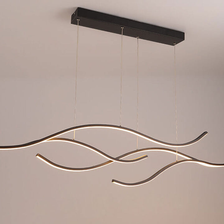 Nordic Kreative Long Line Island Light LED Kunst Kronleuchter 