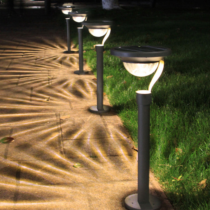 Luz de jardín solar LED impermeable de uso dual moderna de piso a techo para exteriores 