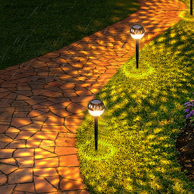 Modern Round Waterproof Solar LED Garden Lawn Light Outdoor Light