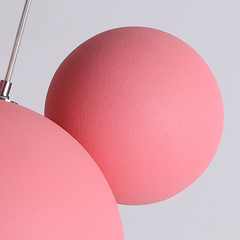 Childlike Minimalist Mouse Design LED Macaron Color Pendant Light