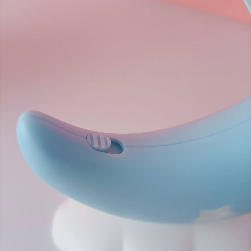 Lampe de table LED de nuit avec protection des yeux en forme de bateau de lune de dessin animé 
