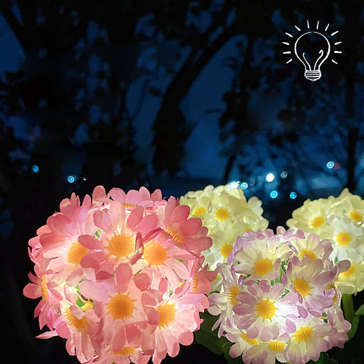 Luz de Paisaje de Jardín Exterior LED con Forma de Bola de Flor de Diente de León Solar 