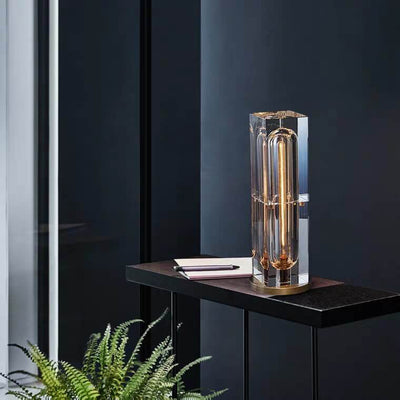 Moderne Kristall-Stereo-Geometrie-Design 1-Licht Tischlampe 