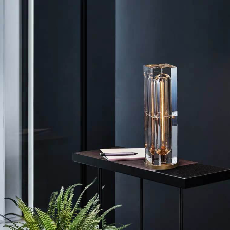 Moderne Kristall-Stereo-Geometrie-Design 1-Licht Tischlampe 