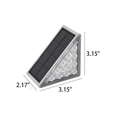 Solar Waterproof Stereo Triangle LED Outdoor Stair Lamp