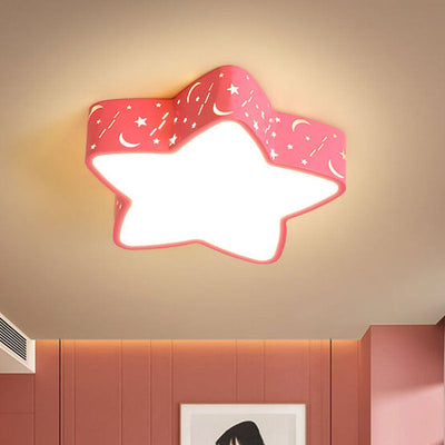 Cartoon Creative Star Shape LED Unterputz-Deckenleuchte 