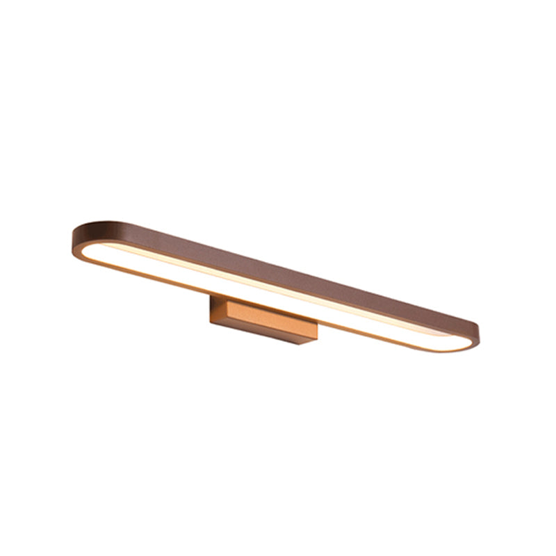 Modern Minimalist Circular Aluminum Vanity Light LED Mirror Front Wall Sconce Lamp For Bathroom