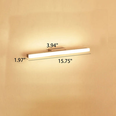 Lámpara de Aplique de Pared LED Minimalista Nórdica de Madera en Forma de Tira Larga 