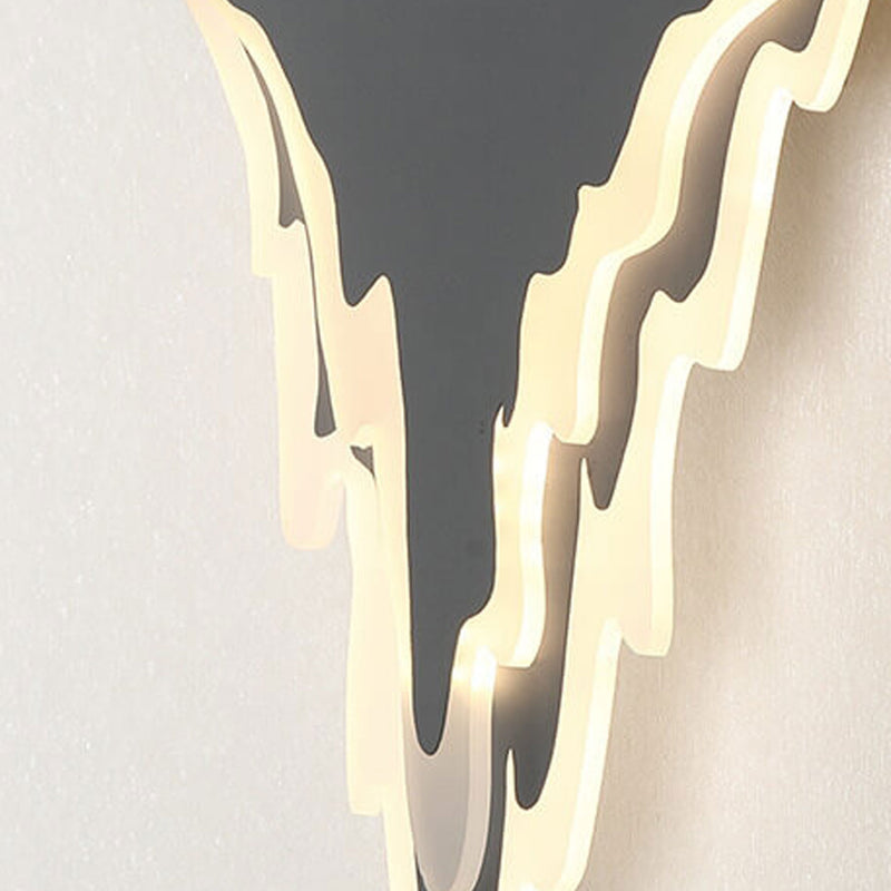 Nordic Iron Art Acryl Unregelmäßige Form Innenwandleuchte Lampe 