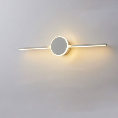 Nordic Minimalist Long Disc LED Vanity Light Wall Sconce Lamp