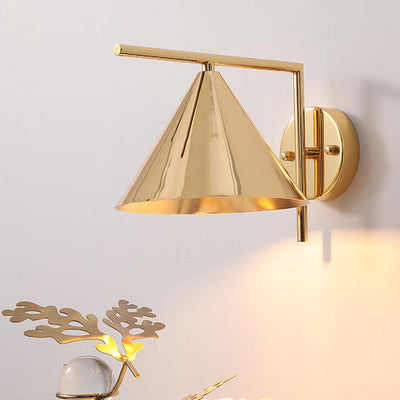 Nordic Simple Iron Art Umbrella 1- Light Wall Sconce Lamp