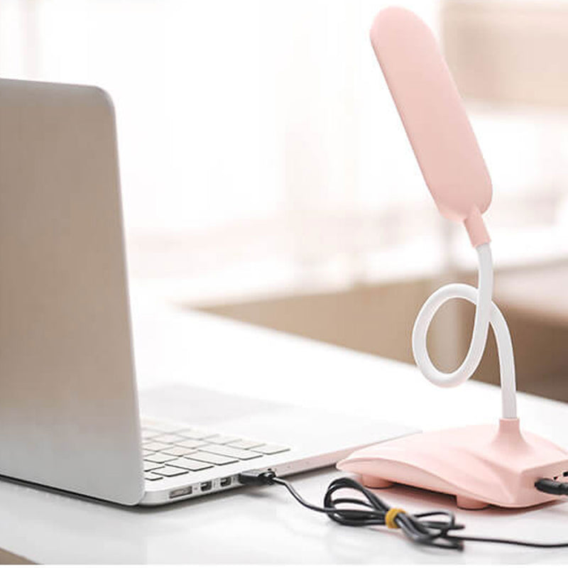 Lampe de bureau tactile LED rechargeable colorée et pliable créative 