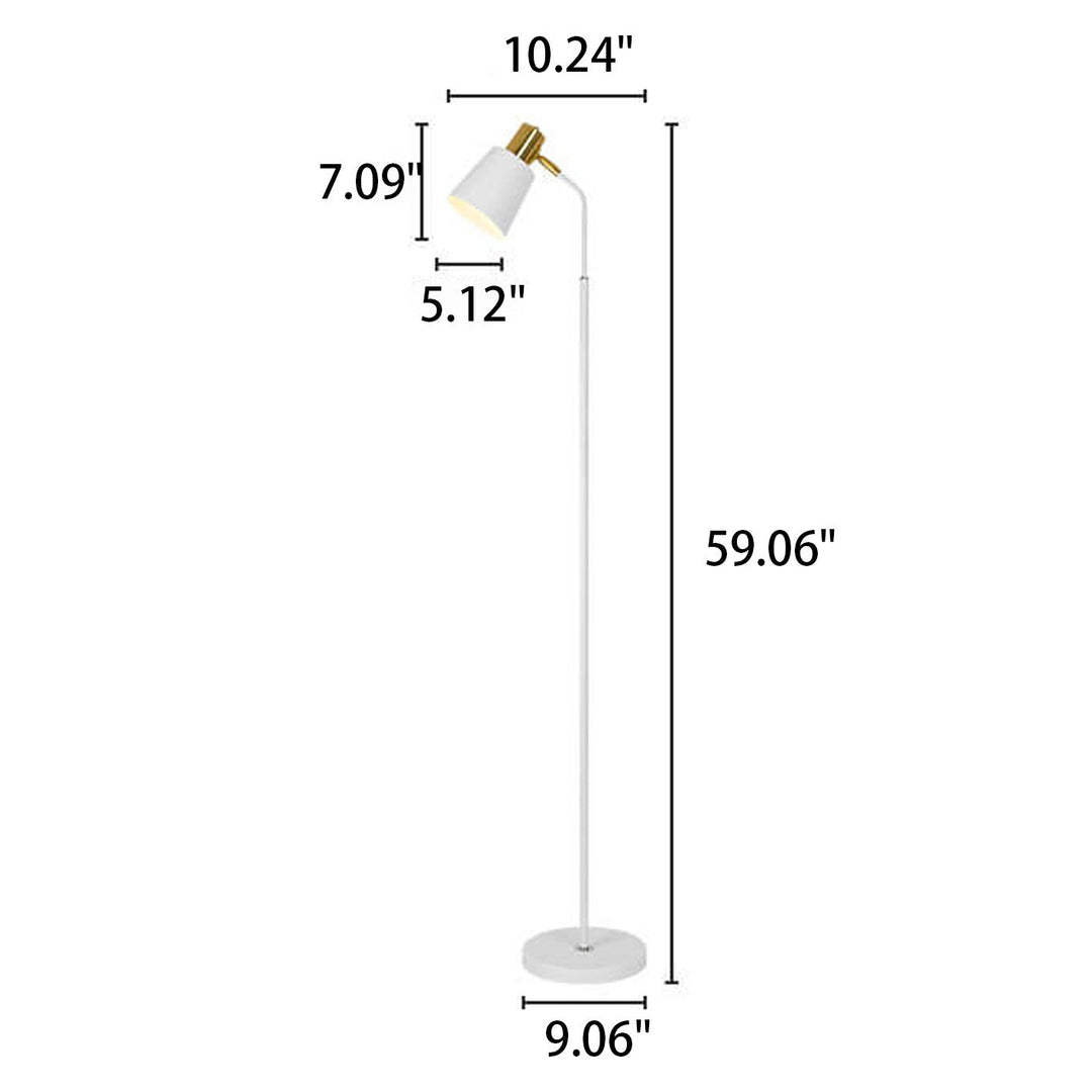 Nordischer minimalistischer Eisenkegel-Schirm 1-Licht Stehlampe 