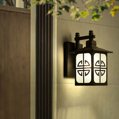 Chinese Outdoor Waterproof 1-Light Garden Light Wall Sconce Lamp