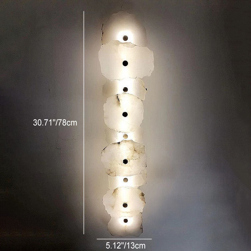 Chinese Modern Minimalist Rectangular Lucite Iron LED Wall Sconce Lamp